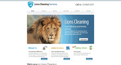 Desktop Screenshot of lionscleaning.com.au