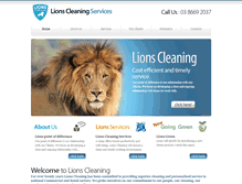 Tablet Screenshot of lionscleaning.com.au